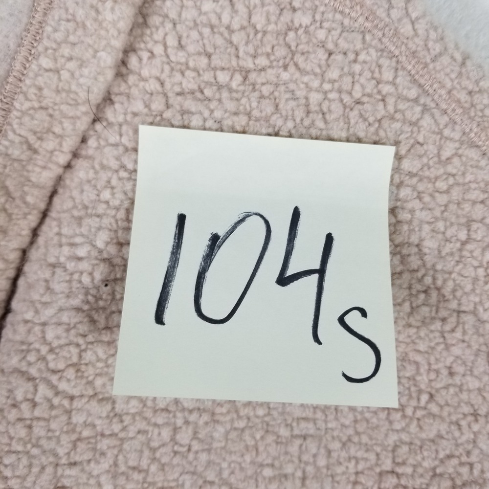 Lululemon Sherpa Fleece Wrap Women 4 Beige Shawl Collar Thumbhole Long Jacket - Picture 7 of 7